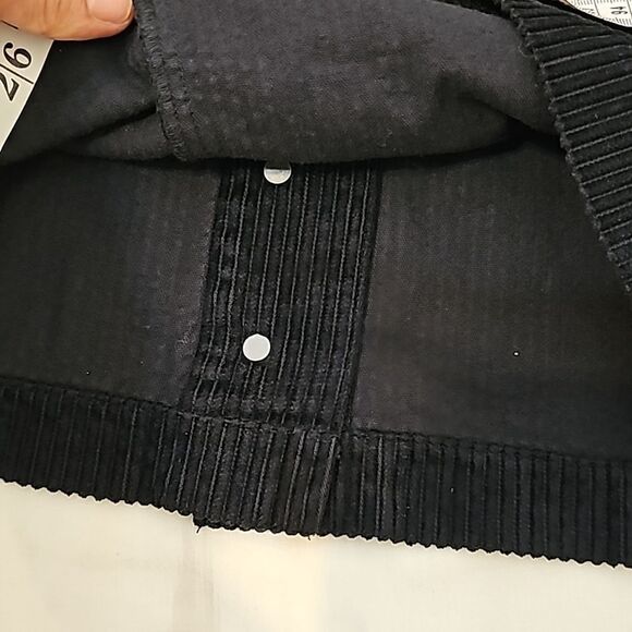 Wilfred Free black corduroy button front mini skirt size 6 - Picture 6 of 11